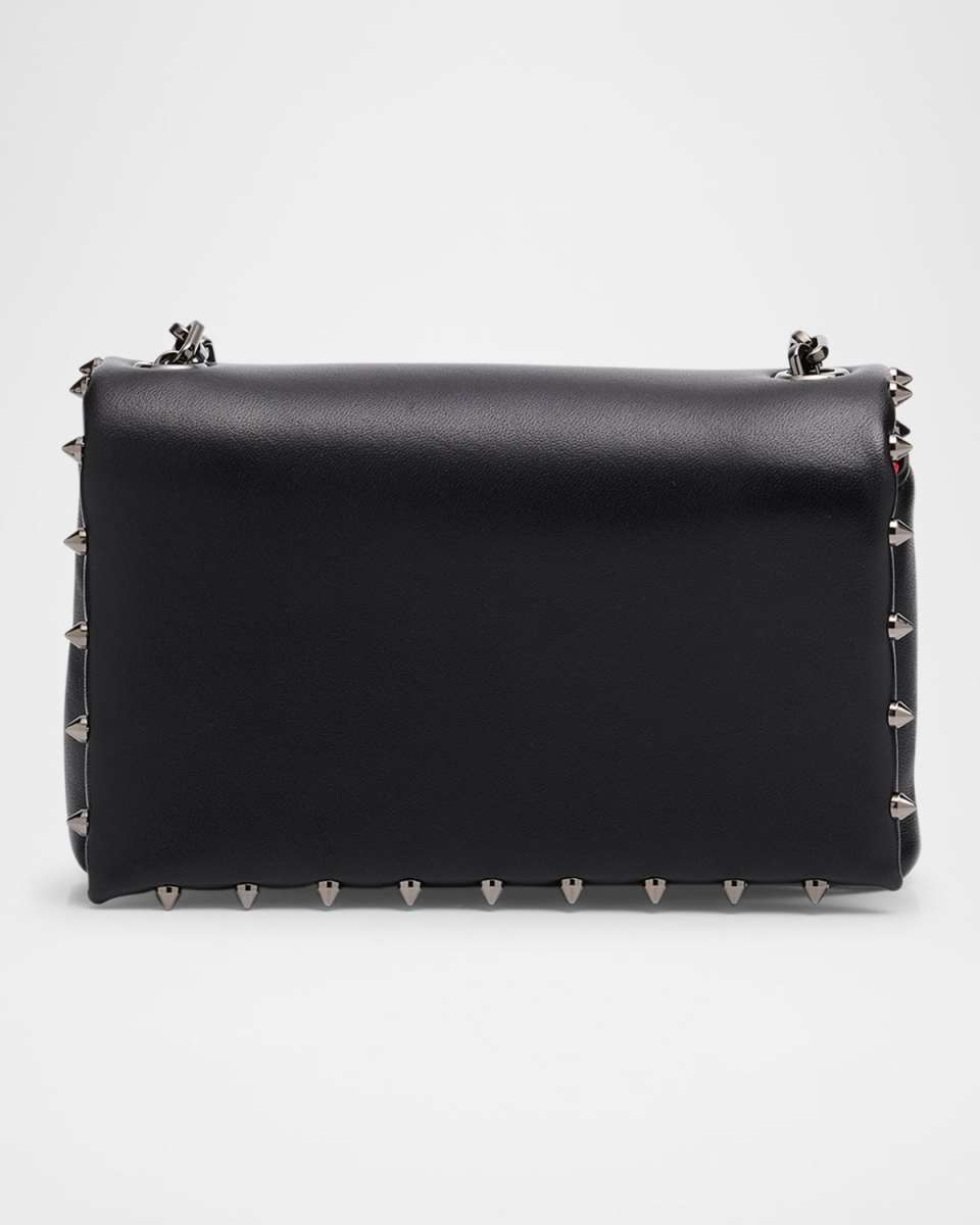 Spiky Soft Pouch Bag in Napa Leather